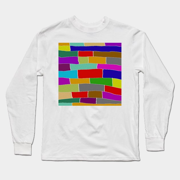 Patchwork Deadfluffy Long Sleeve T-Shirt by Deadfluffy